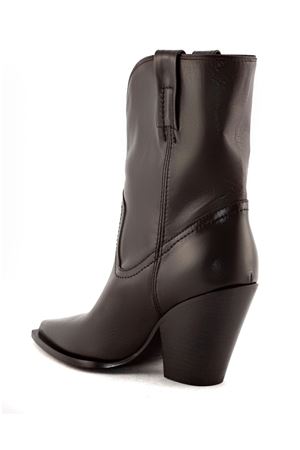 Alabama Texan ankle boot in brown leather ELENA IACHI | E3999MORO